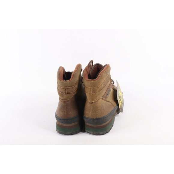 NOS Vintage 90s Mens 6.5 Steel Toe Leather Ankle Chukkas Chukka Boots Brown main image 8